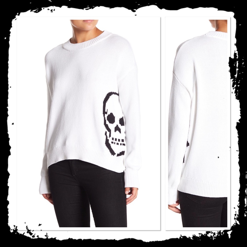 Magaschoni Knit Skull Dinah Sweater